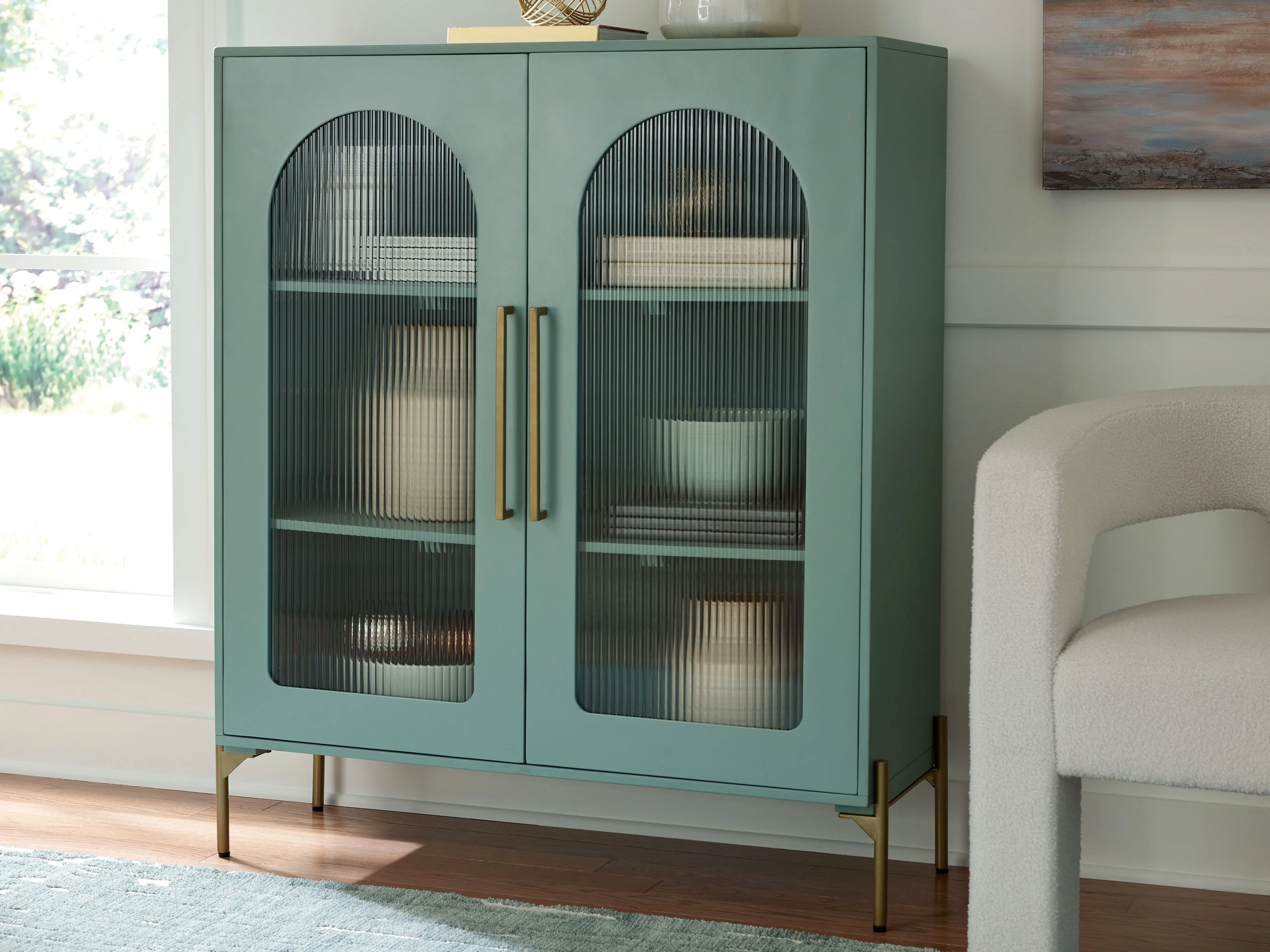 Adwen - Accent Cabinet - Light Green - Image 4