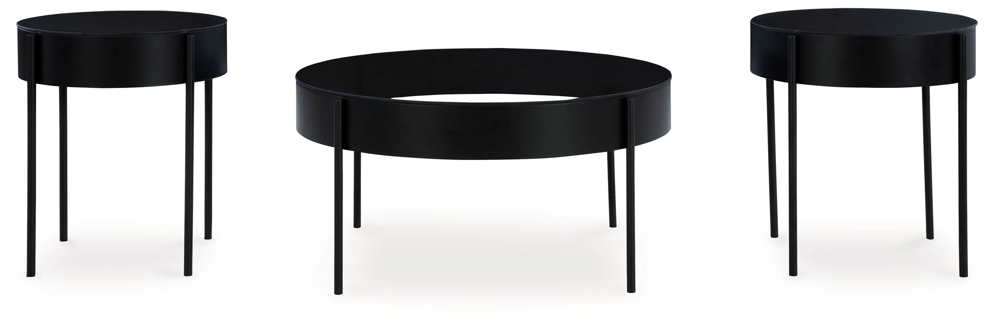 Ardoline - Occasional Table Set (Set of 3) - Black - Image 2
