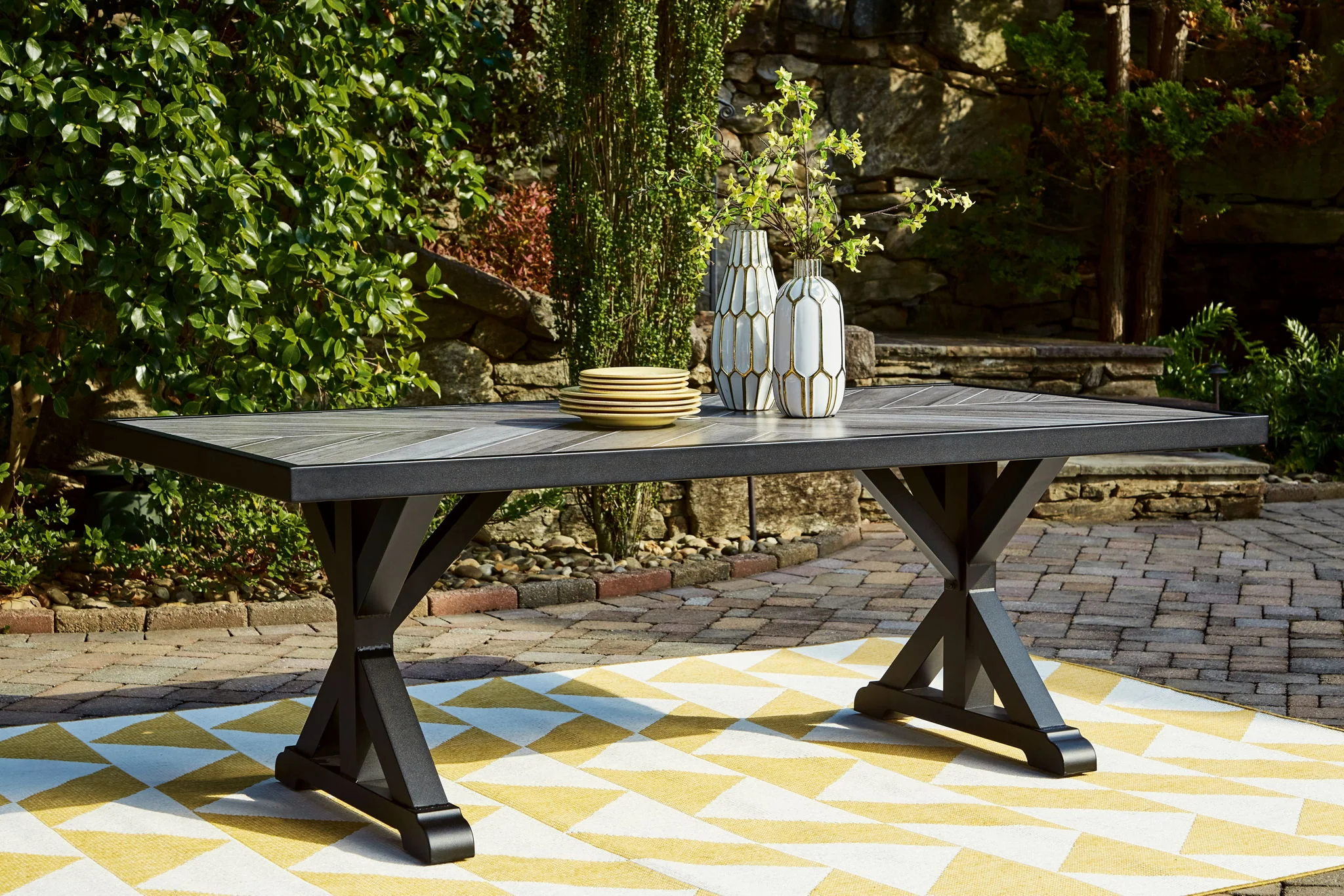 Beachcroft - Rect Dining Table W/Umb Opt - Image 6
