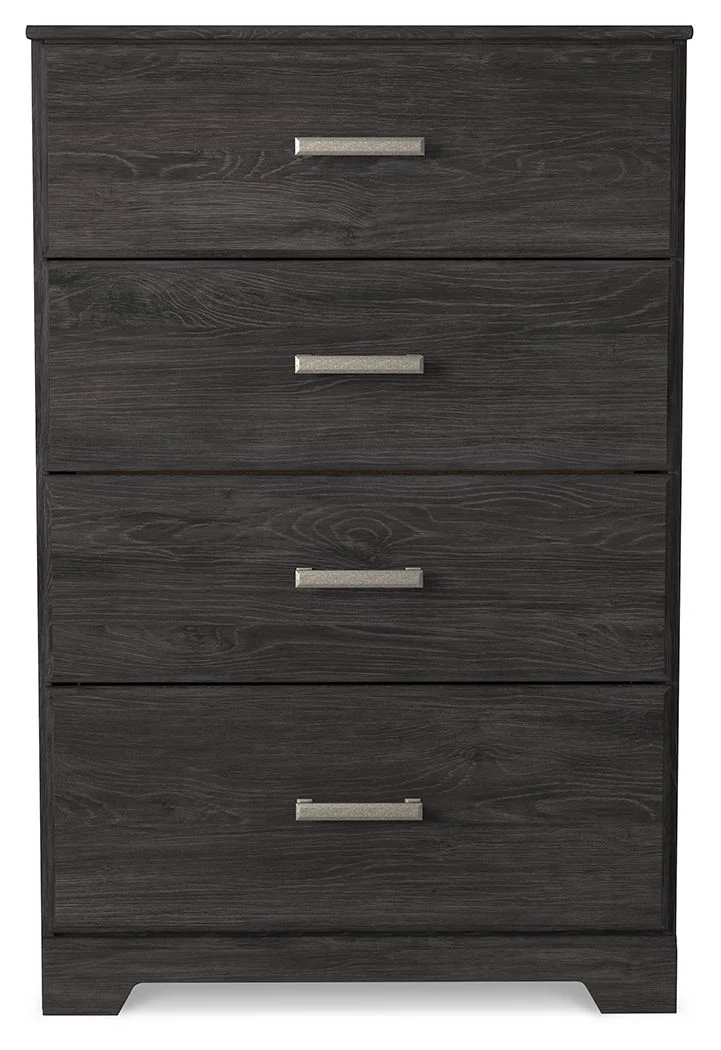 Belachime - Four Drawer Chest - Charcoal - Image 4