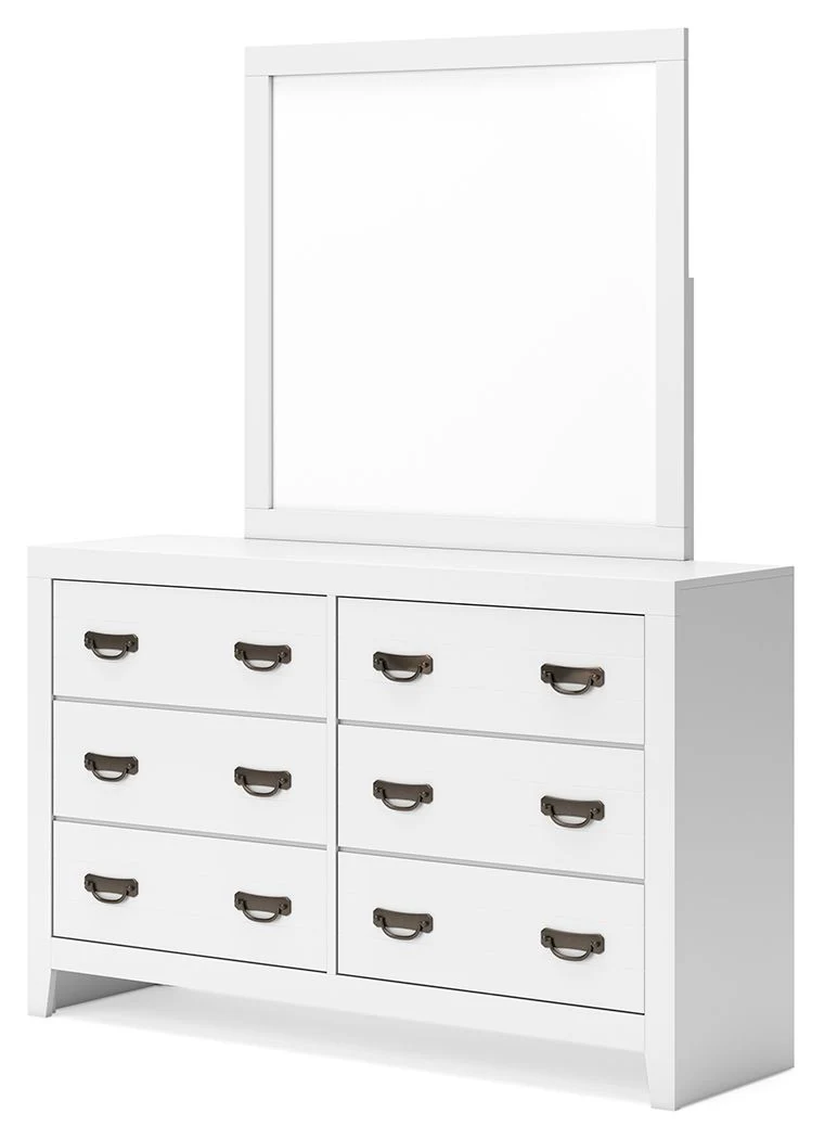 Binterglen - Dresser And Mirror - White - Image 3