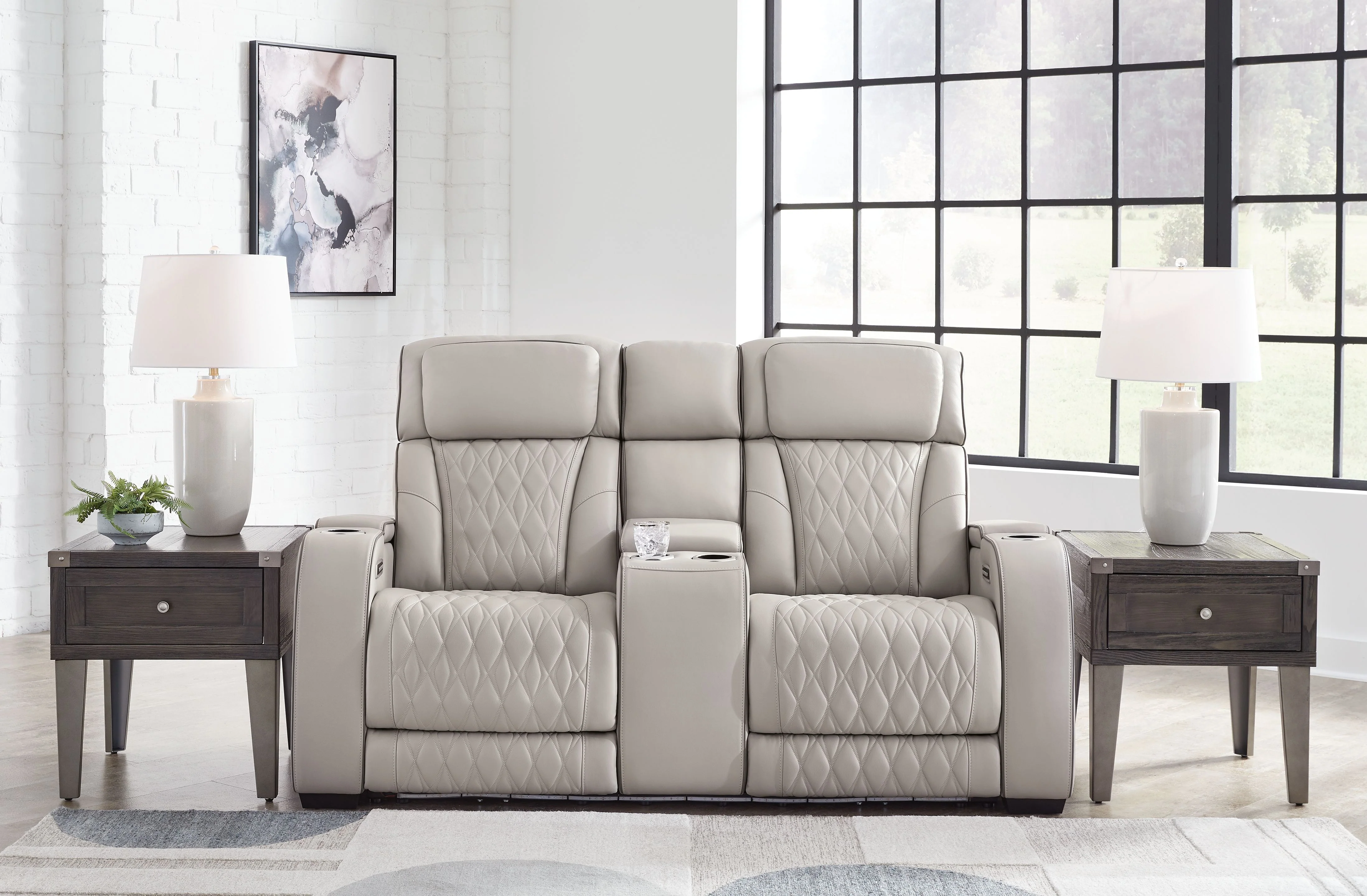 Boyington - Power Reclining Loveseat With Console/Adj Hdrst - Image 6