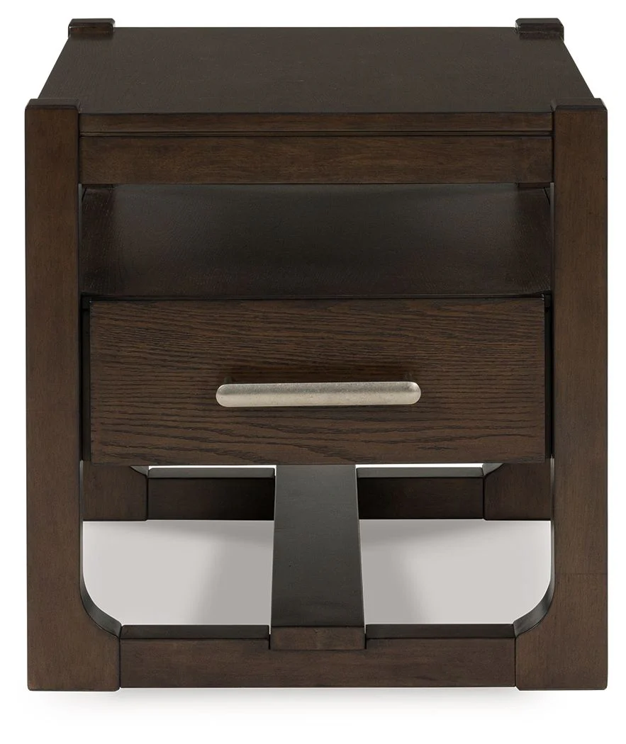 Breckington - Square End Table - Dark Brown - Image 2