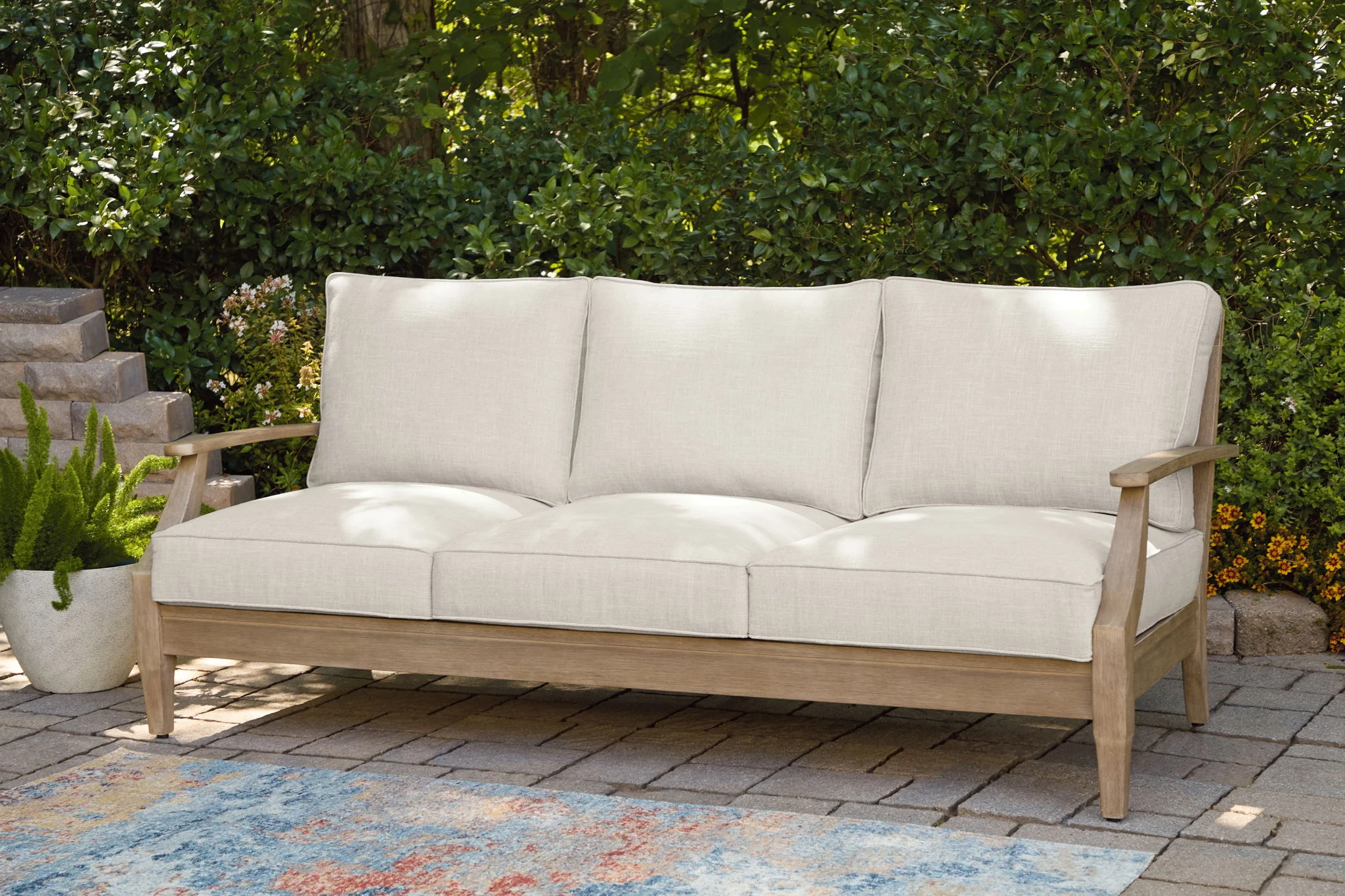 Carter Hall - Sofa With Cushion - Beige - Image 3