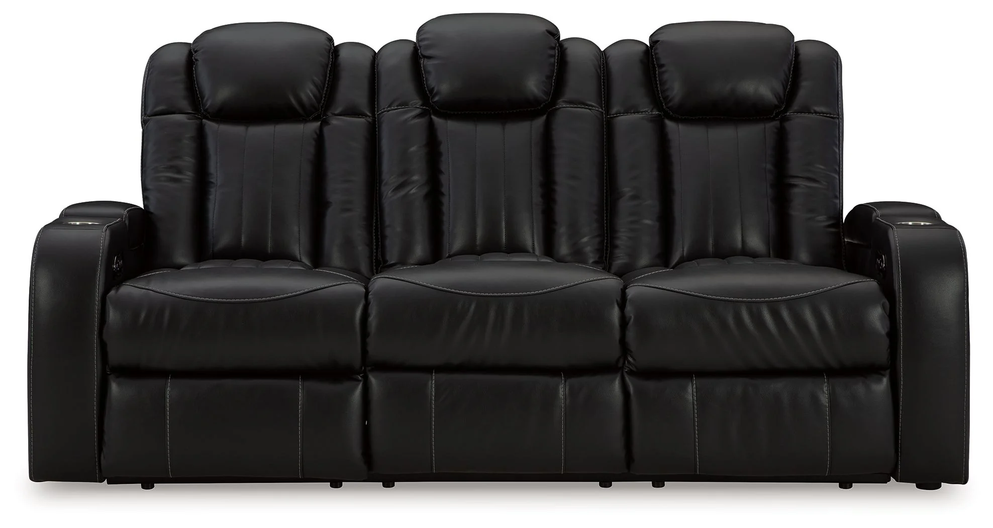 Caveman Den - Power Reclining Sofa With Adj Headrest - Midnight - Image 4