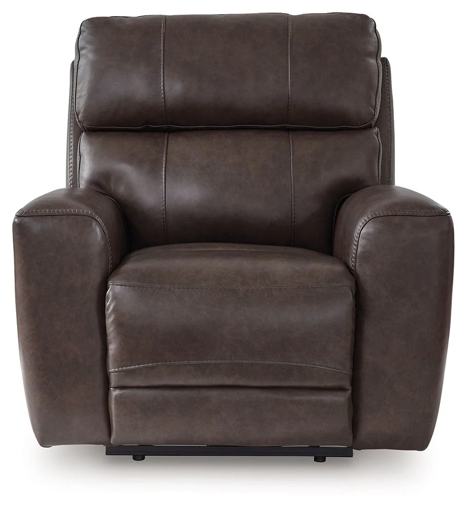 Crossplex - Power Recliner / Adjustable Headrest - Smoke - Image 3