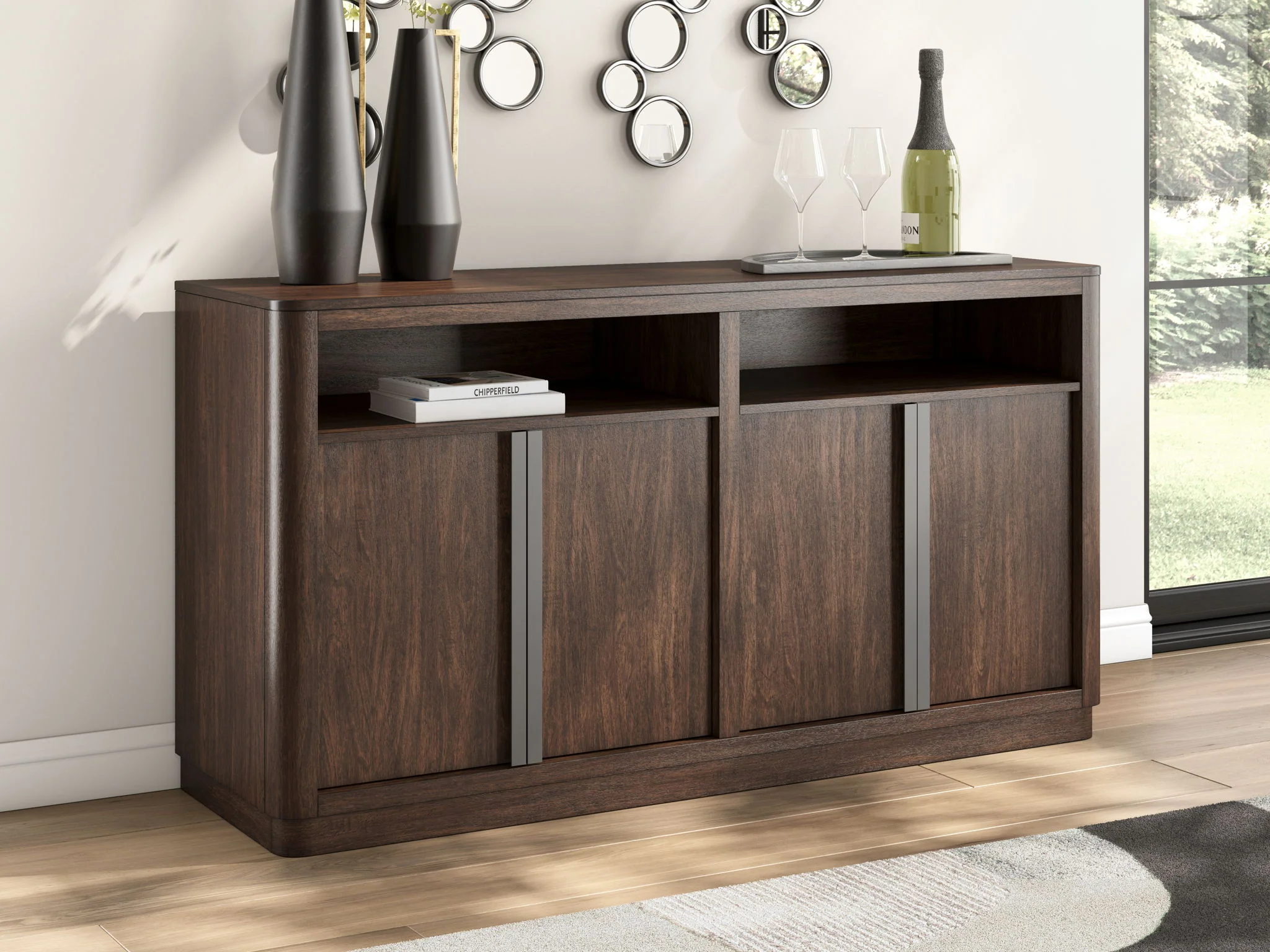 Dilenno - Dining Room Server - Dark Brown - Image 3