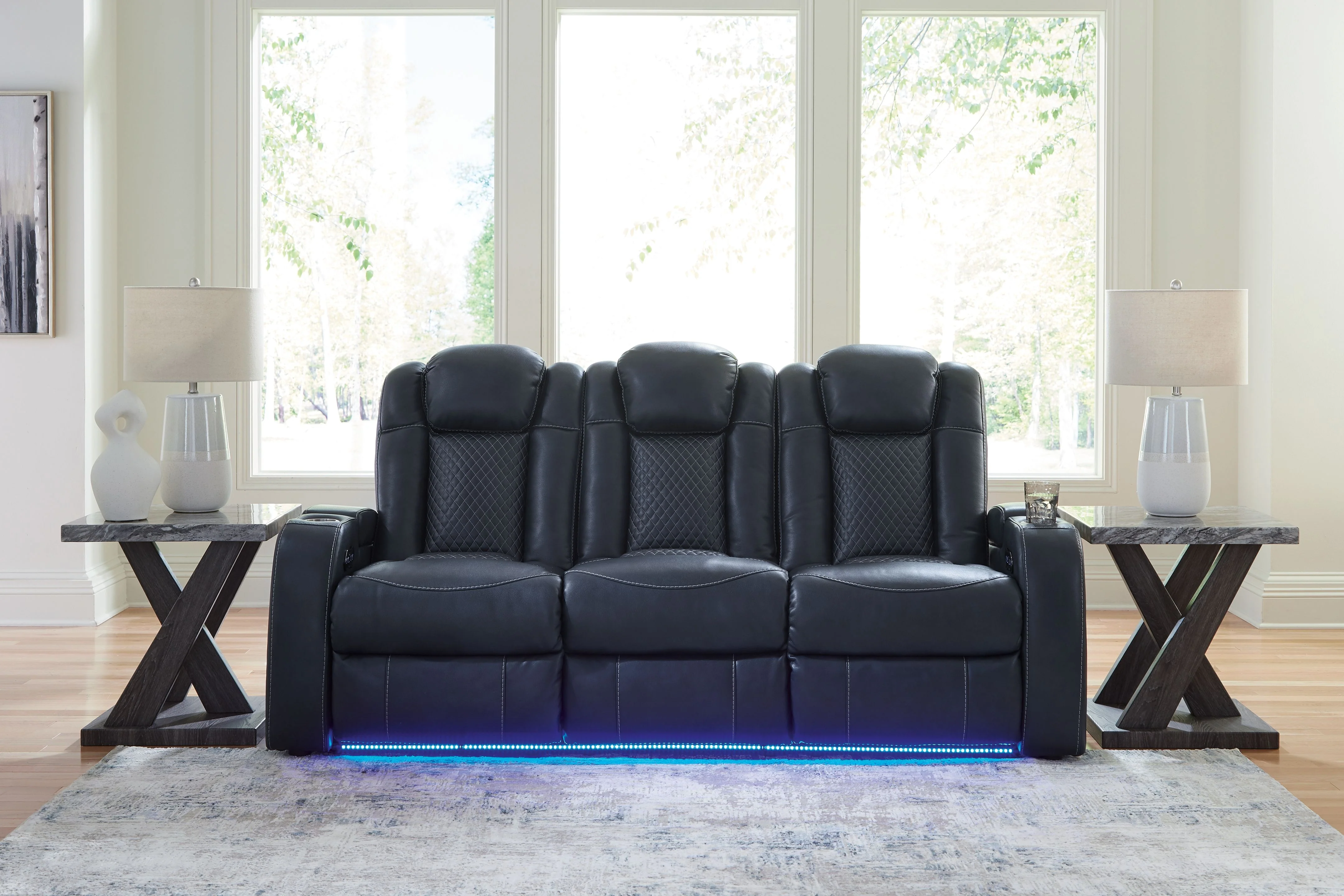 Fyne-dyme - Power Reclining Sofa With Adj Headrest - Image 5