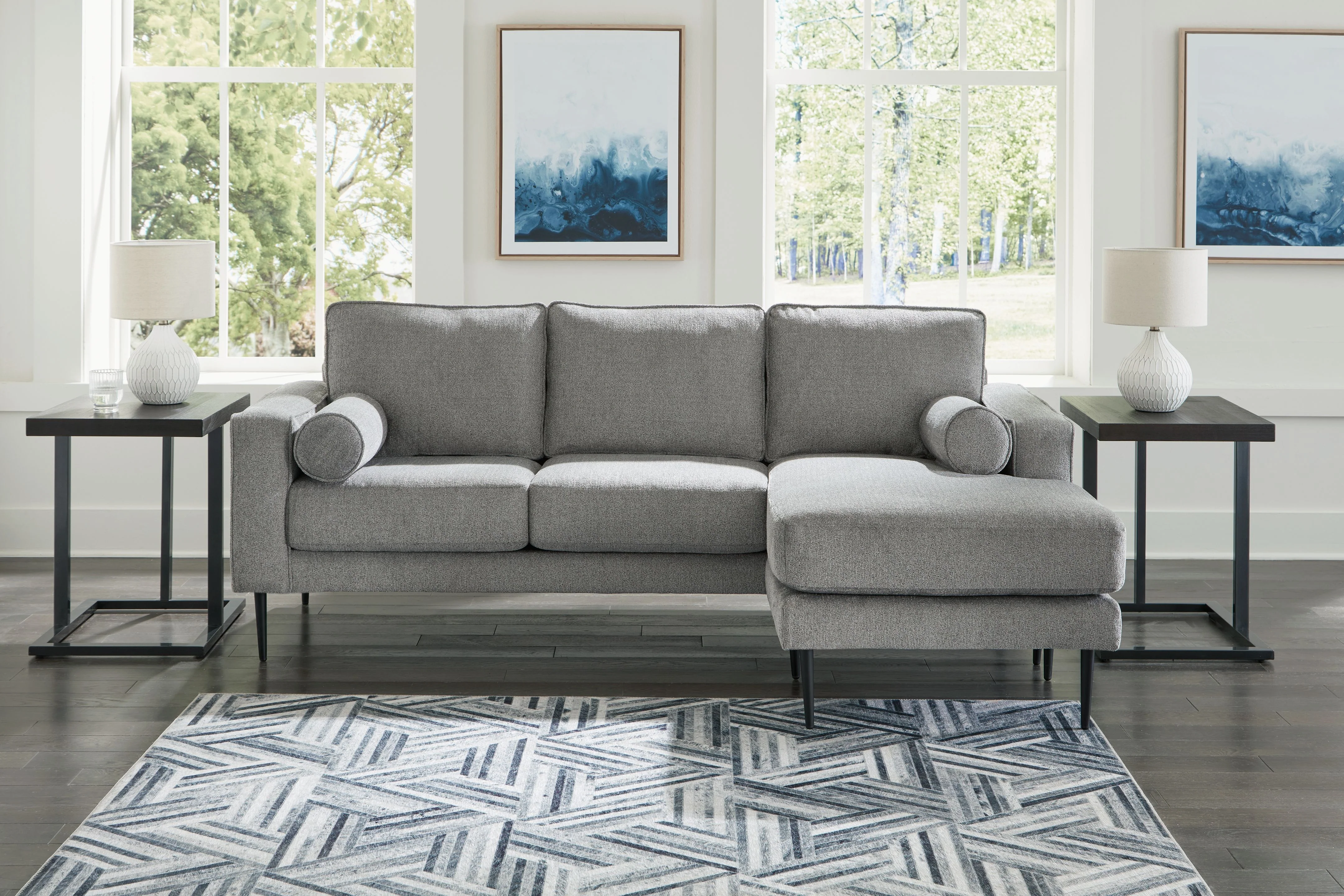 Hazela - Sofa Chaise - Charcoal - Image 3