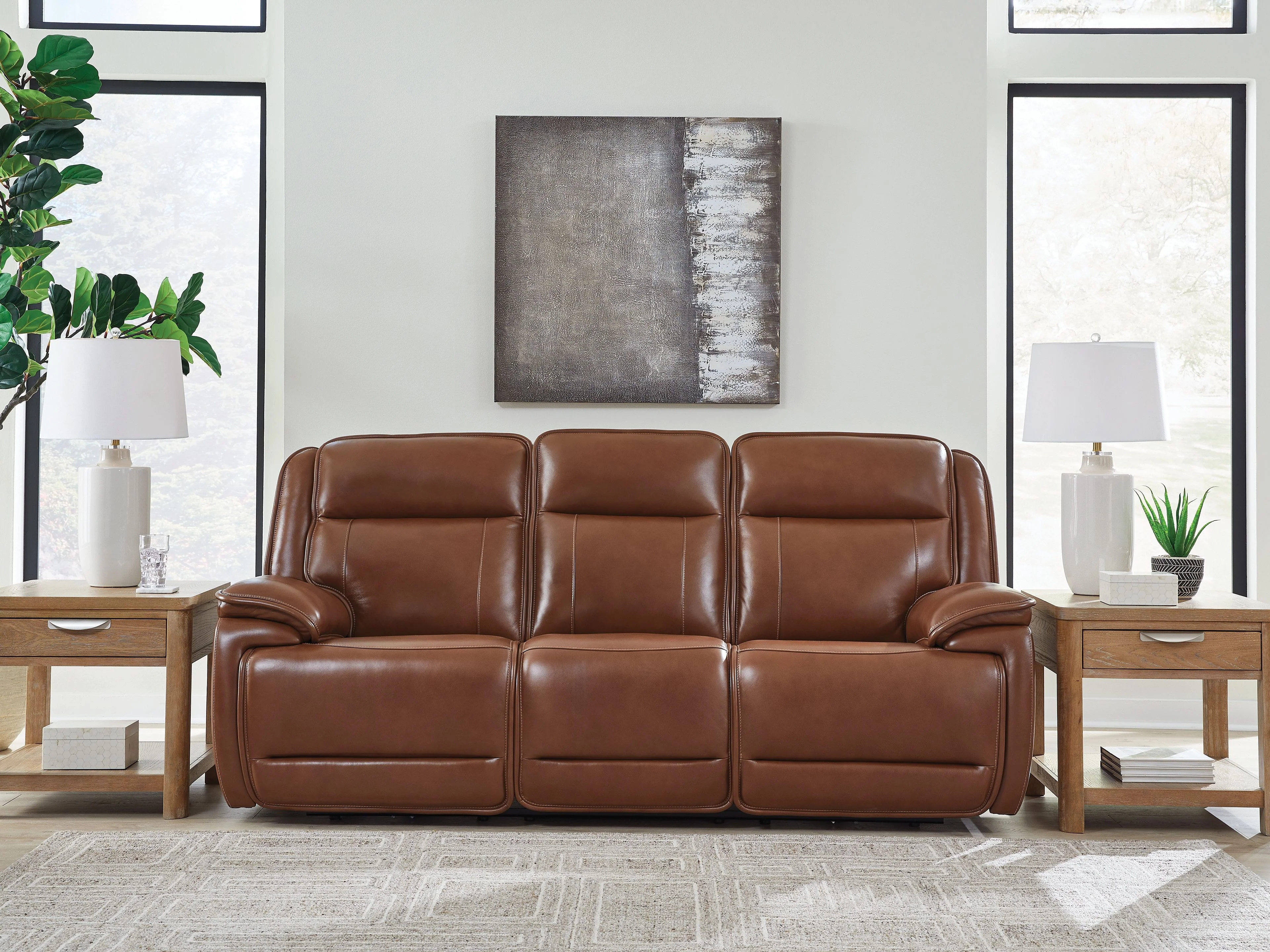 Healy Pier - Power Reclining Sofa / Adj Headrest - Chocolate - Image 2