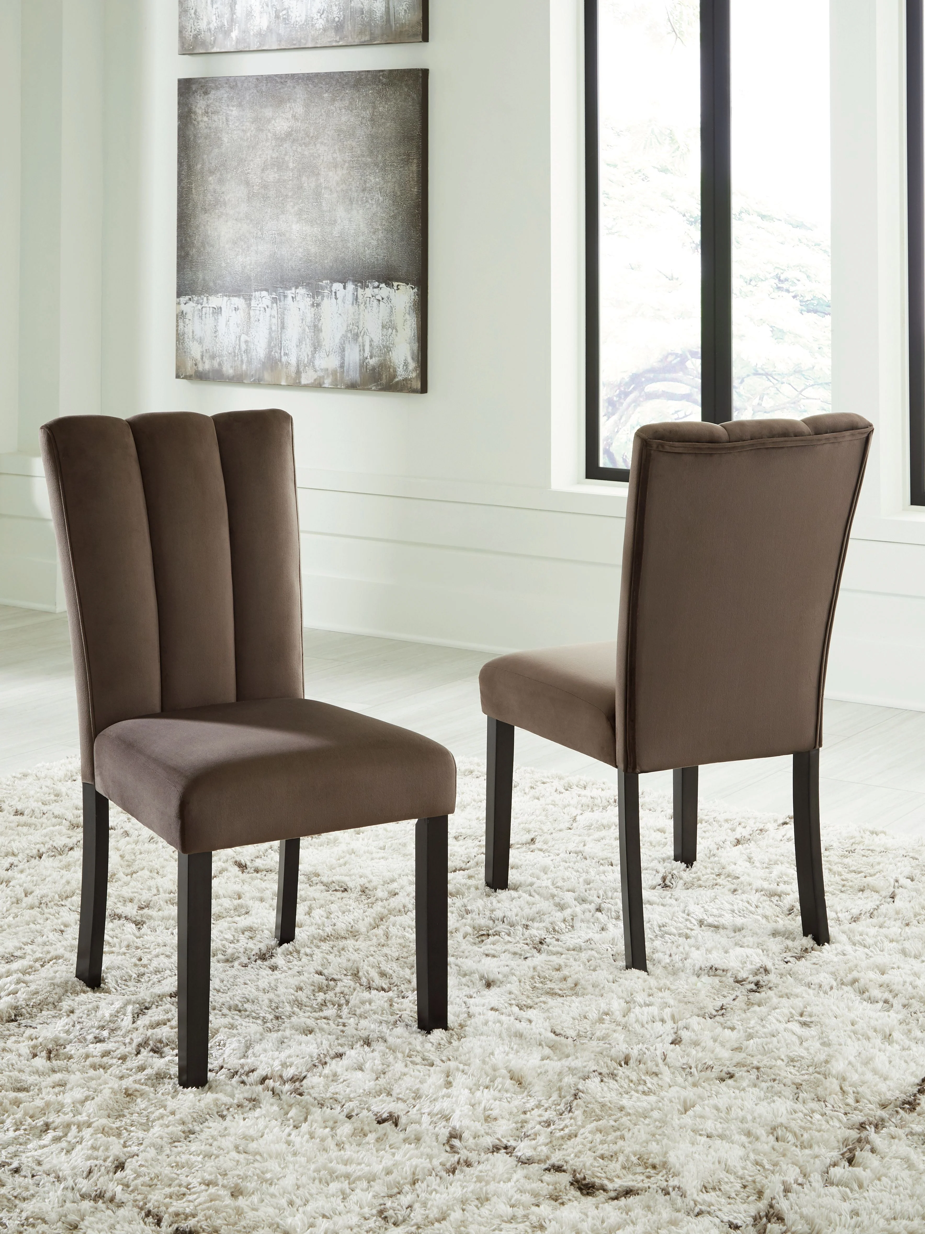 Jeshina - Dining Upholstered Side Chair (Set of 2) - Mocha - Image 3