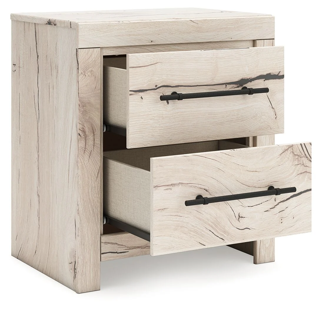 Lawroy - Two Drawer Night Stand - Light Natural - Image 3