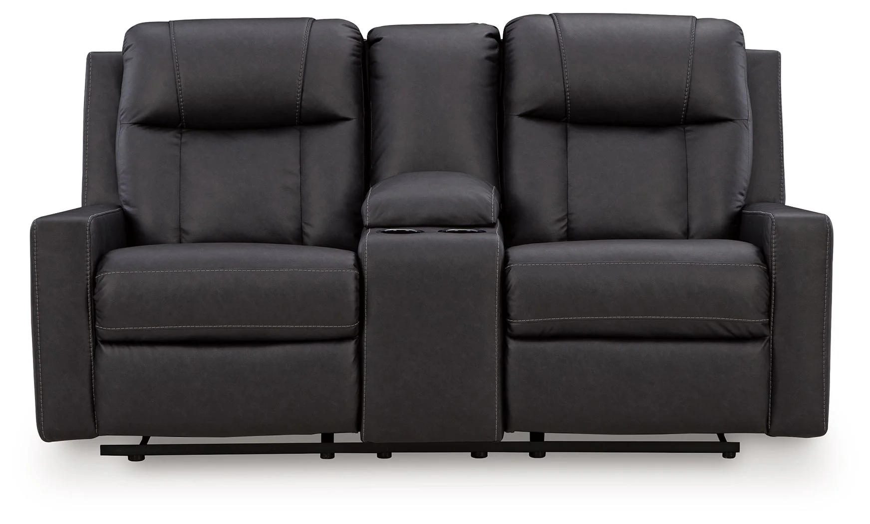 Mackmenville - Double Reclining Loveseat With Console - Image 5