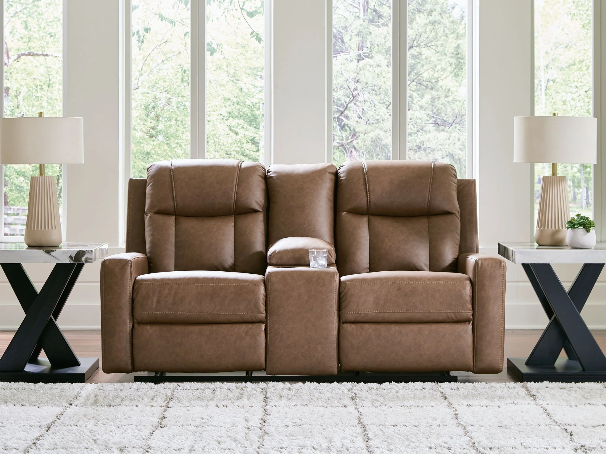 Mackmenville - Double Reclining Loveseat With Console - Image 6