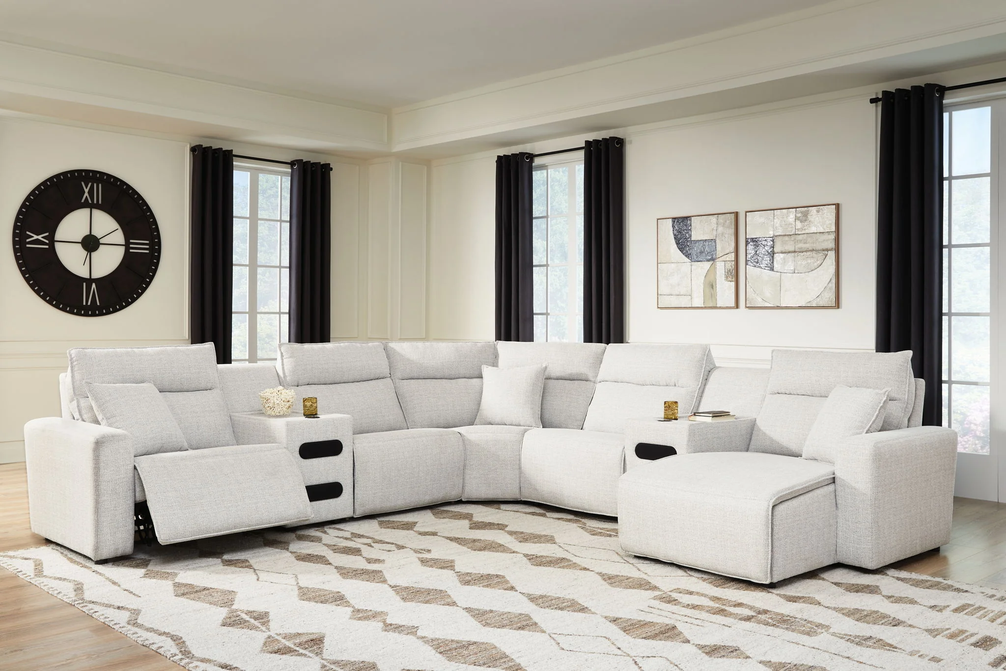 Modmax II - Reclining Sectional - Stone - Image 15