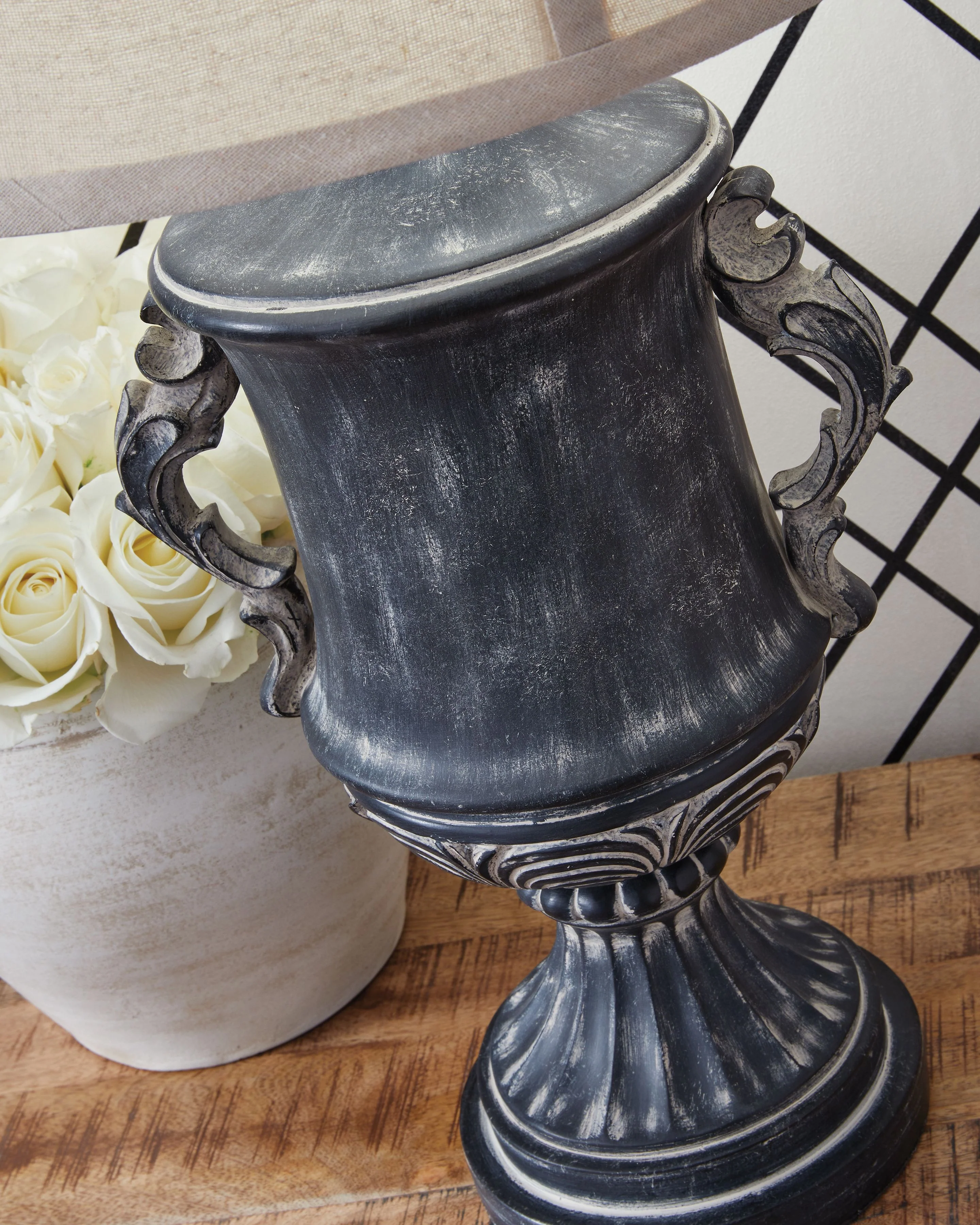 Morvanford - Poly Table Lamp - Antique Black - Image 4