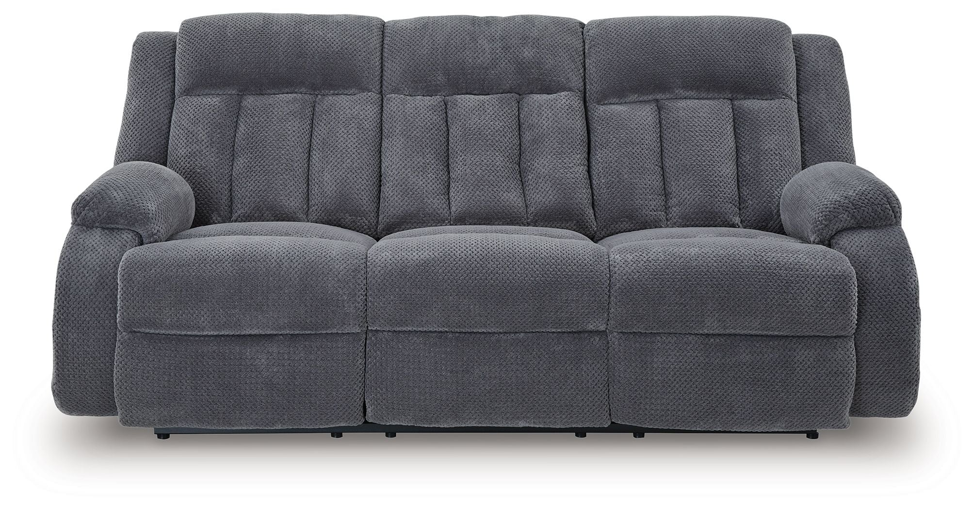 Observation - Reclining Power Sofa With Drop Down Table - Steel - Image 3