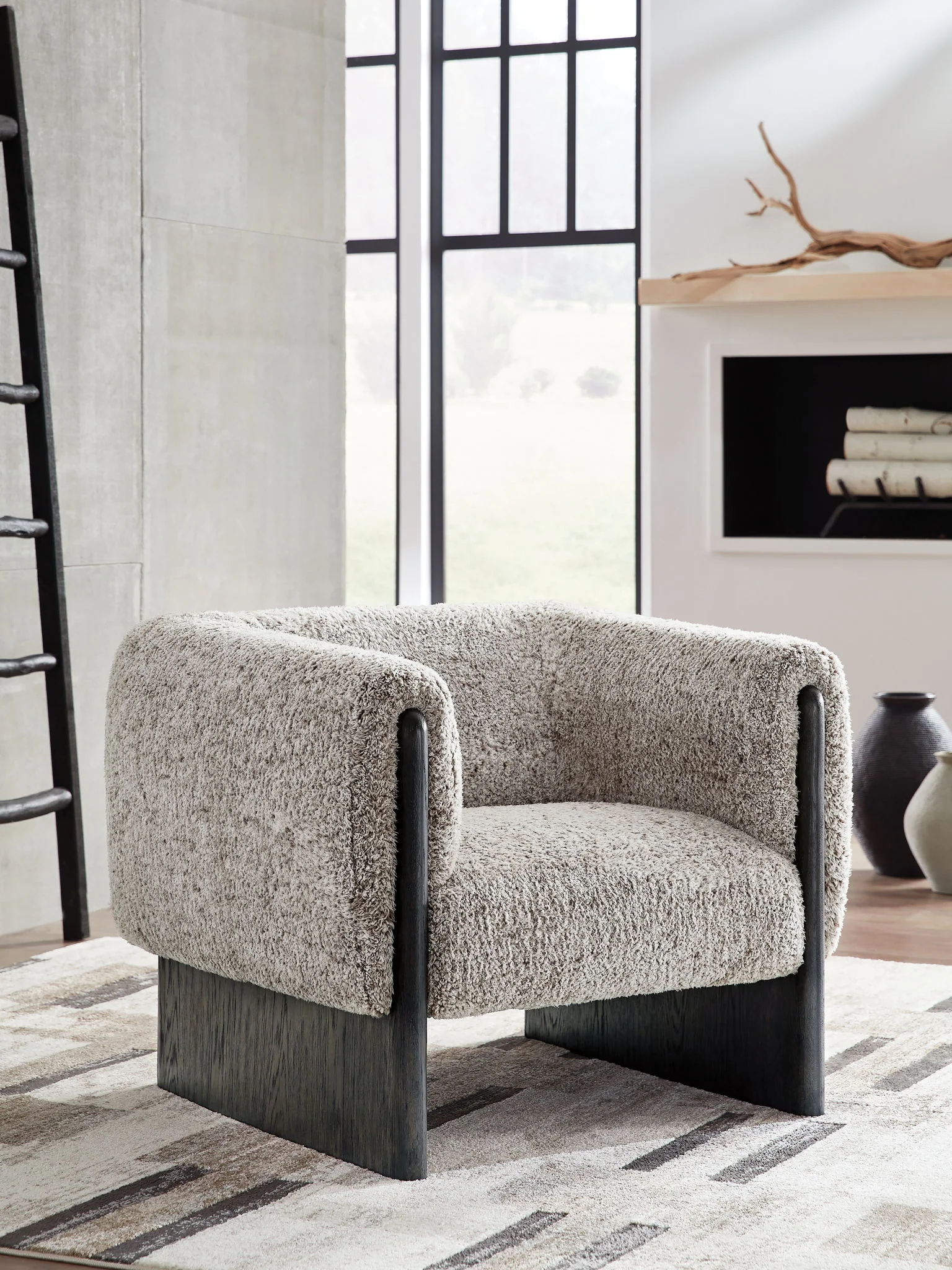 Olethea - Accent Chair - Oatmeal - Image 4