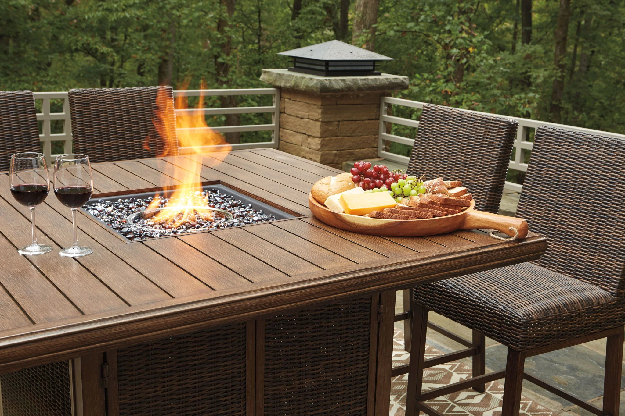 Paradise Trail - Outdoor Fire Pit Table Set - Image 4