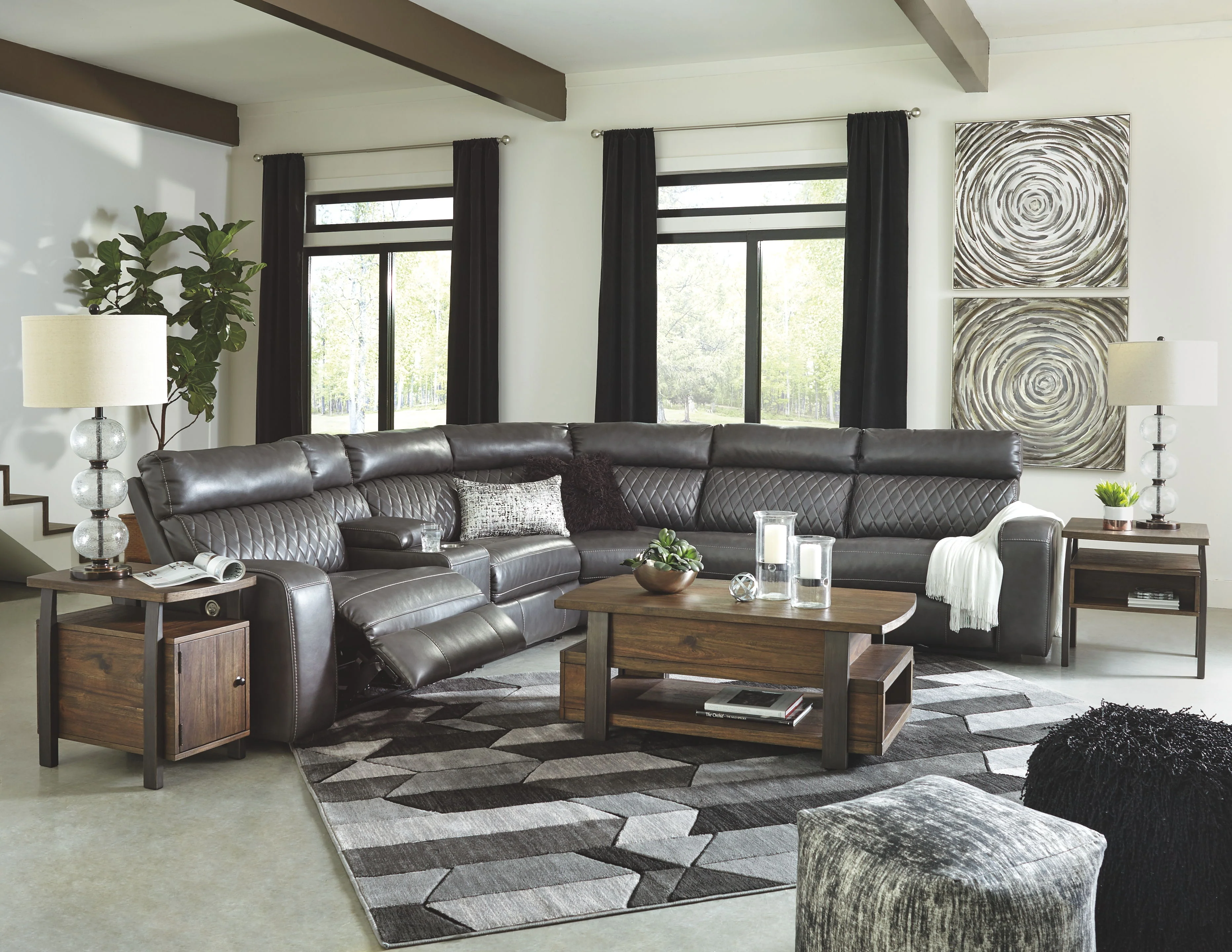 Samperstone - Power Reclining Sectional - Image 8