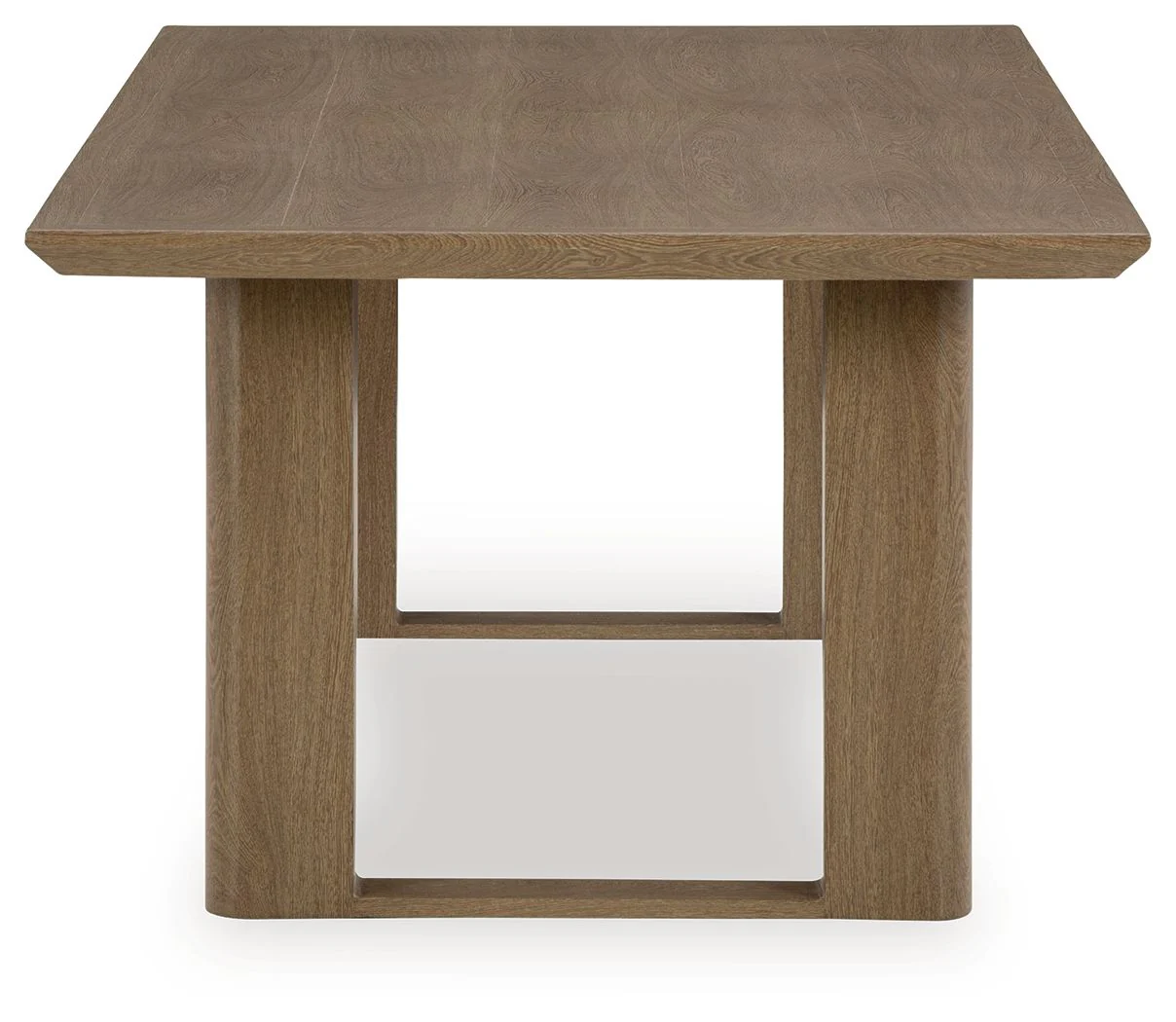 Serene Bay - Rectangular Dining Table With Umbrella Option - Dark Brown - Image 2