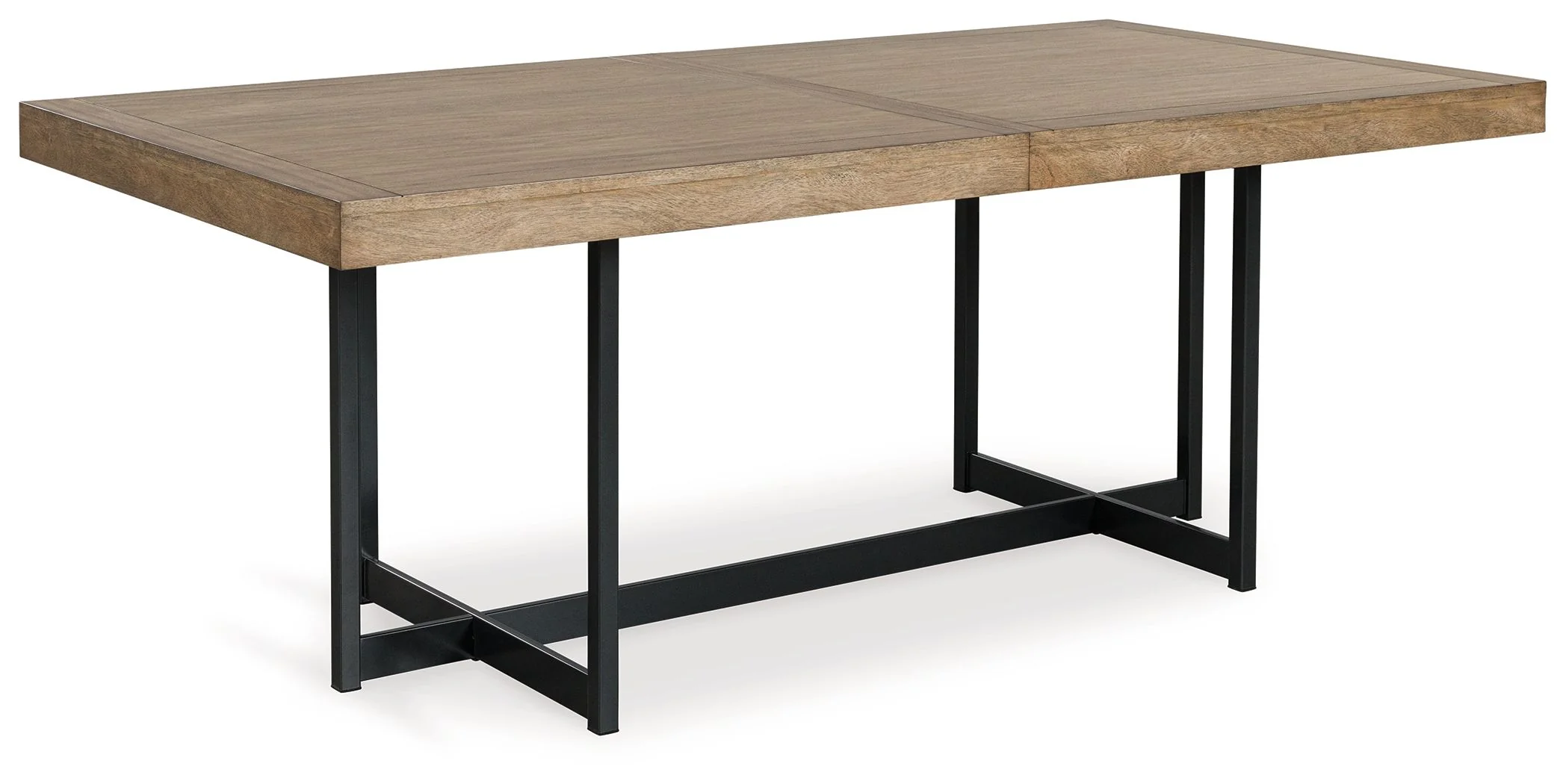 Tomtyn - Rectangular Dining Room Extension Table - Light Brown - Image 3