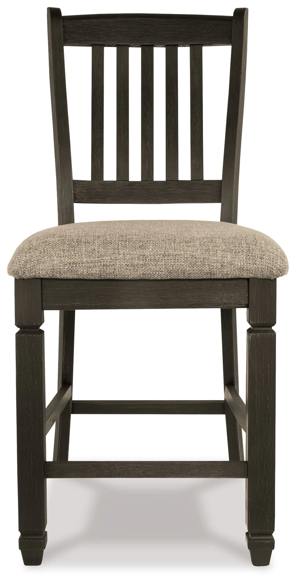 Tyler Creek - Upholstered Barstool (Set of 2) - Black / Grayish Brown - Image 4