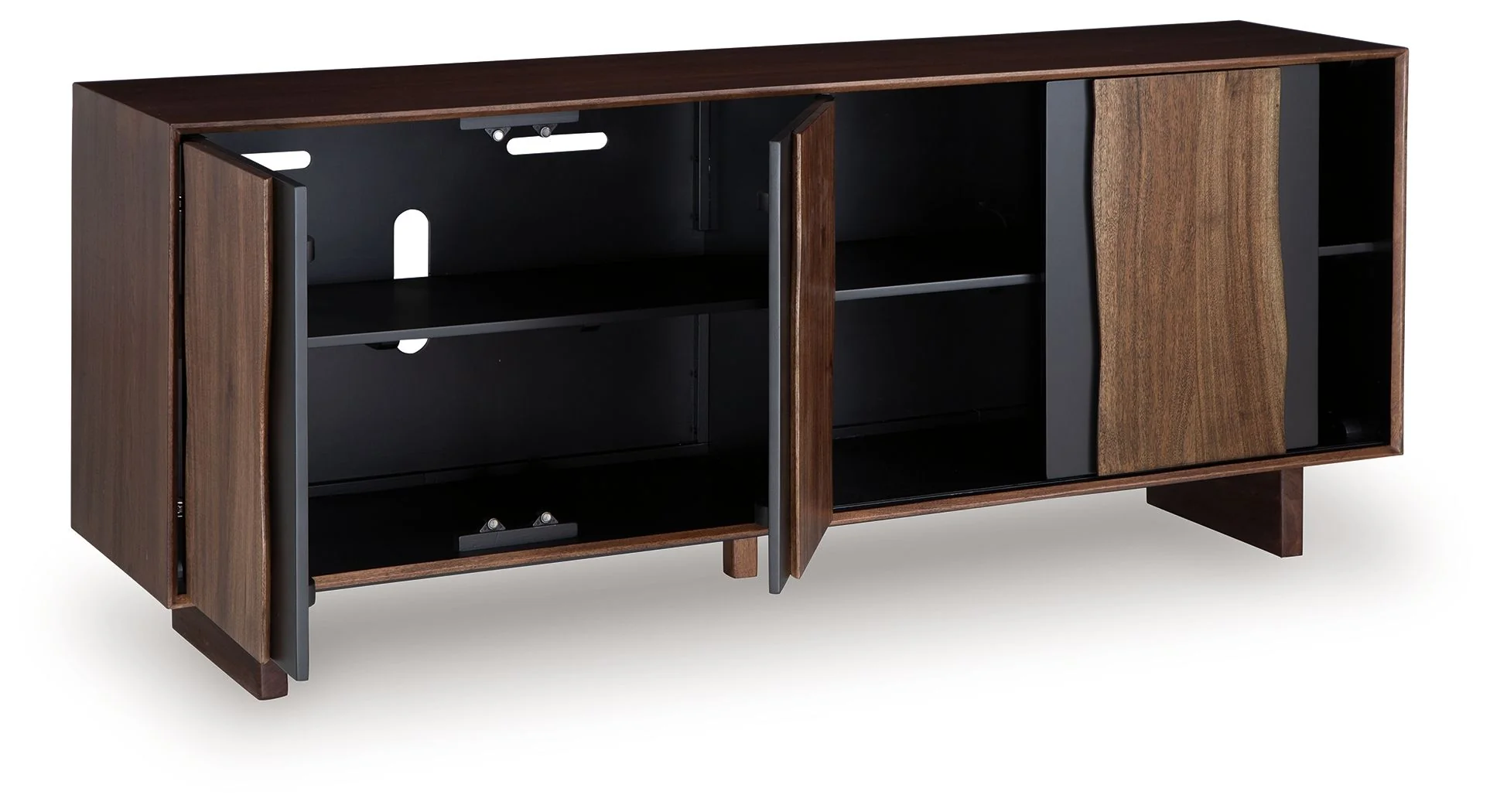 Welby - Accent Cabinet - Brown / Charcoal - Image 4
