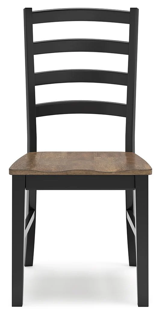 Wildenauer - Dining Room Side Chair (Set of 2) - Brown / Black - Image 2