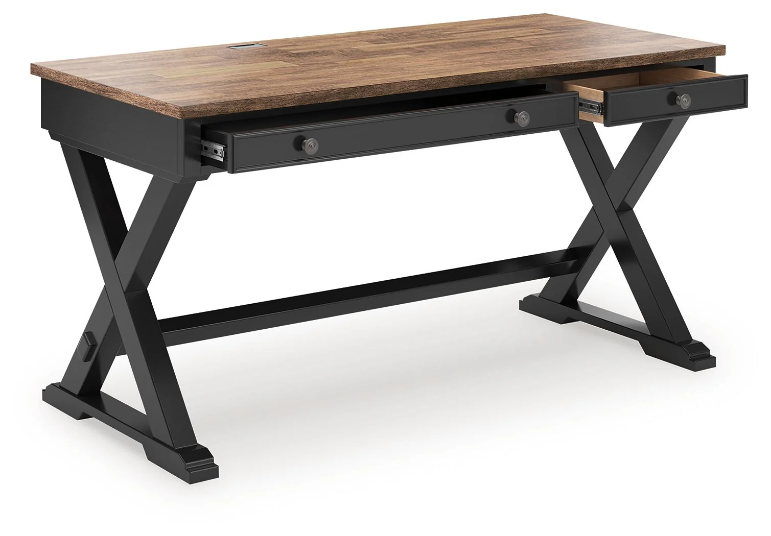 Wildenauer - Home Office Desk - Brown / Black - Image 3
