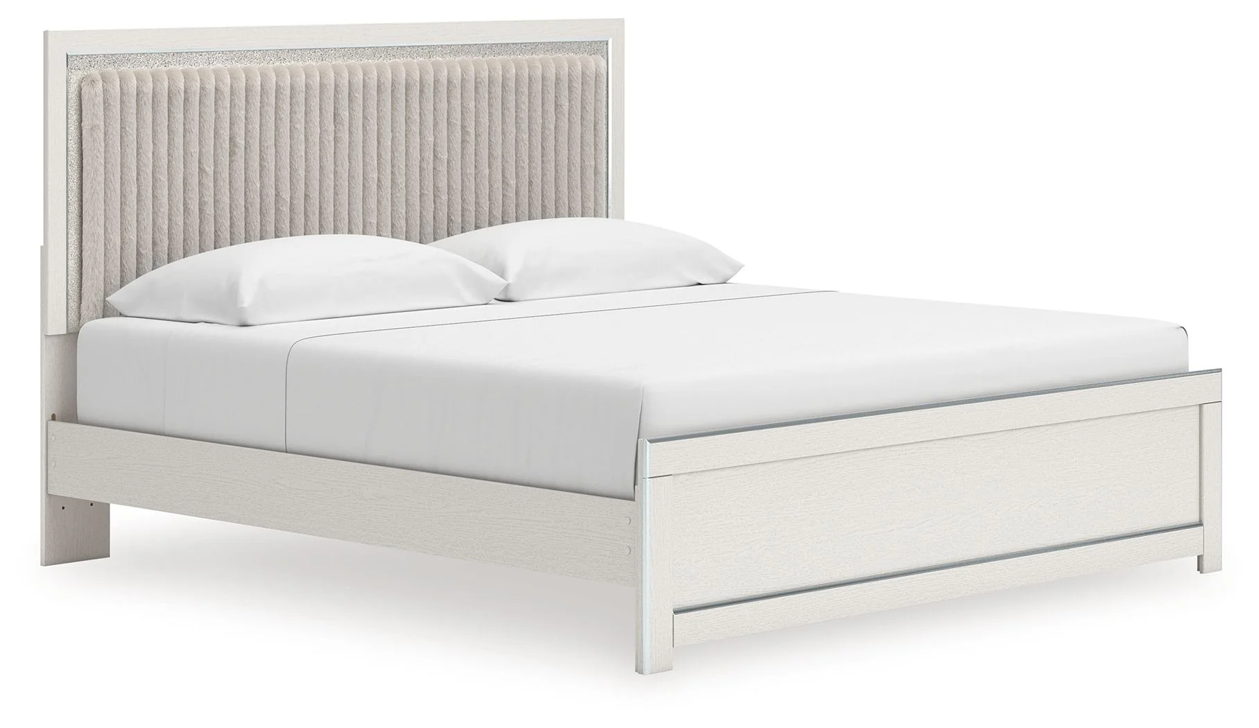 Zuraleus - Upholstered Panel Platform Bed With Roll Slats - Image 3