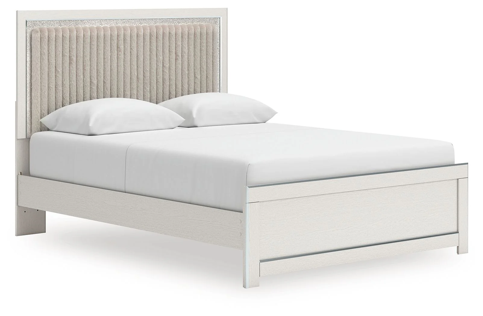Zuraleus - Upholstered Panel Platform Bed With Roll Slats - Image 4